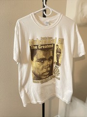 Vintage Y2K Muhammad Ali Rest In Peace Shirt Men’s Large White Shirt Men’s Large