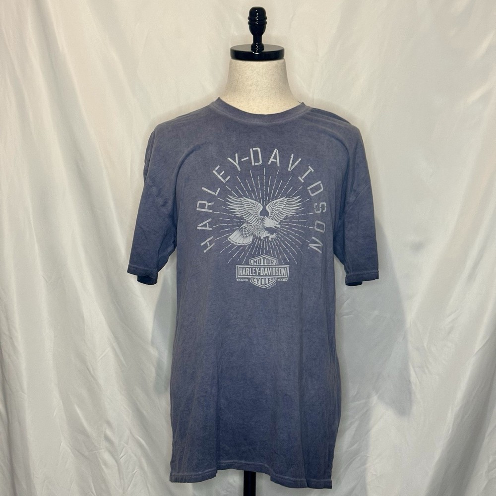 Vintage Harley Davidson Shirt Mens XL Blue Chandler Arizona Scorpion Graphic Tee