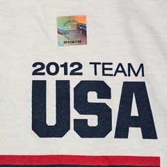 Vintage 2012 Team USA Olympic Long Sleeve Shirt White 2XL Hanes ComfortSoft Crew