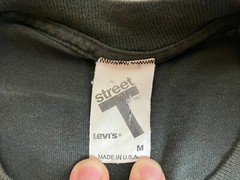 VTG Levi’s 501 Shirt Adult Medium Button Your Fly Tank Single Stitch Promo Mens