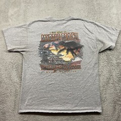 Harley Davidson Shirt Men’s Large Gray Bikercore Myrtle Beach Outdoor Biker VTG