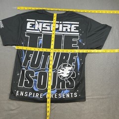Enspire Men T-Shirt Synthetic Black Size M Futuristic Y2K Cyberpunk Streetwear