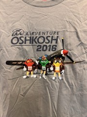 2016 AirVenture Oshkosh T-Shirt U.S. Air Force Planes 75 Years Medium