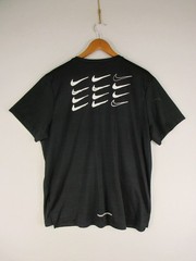 Nike Dri-FIT T-Shirt Mens XL Nike Air Short Sleeve Graphic Black Running Tee