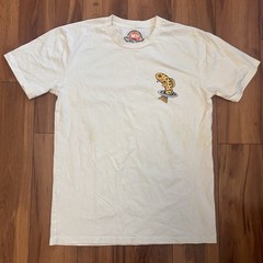 Crooked Creek Holler White Wild Life Fish Graphic Men’s Cotton T-Shirt M