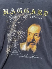 Galileo Galilei T-Shirt Adult 2XL Hemisphere Science Quote Black Italian