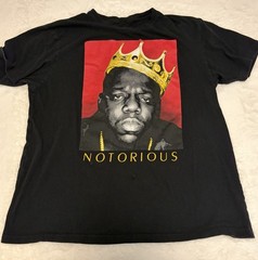 Brooklyn Mint Notorious BIG Crown Graphic T-Shirt Black Size L Lot 105