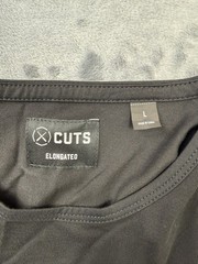 Cuts Clothing Crew Elongated Fit T-Shirt Men’s Large Black Pyca Pro