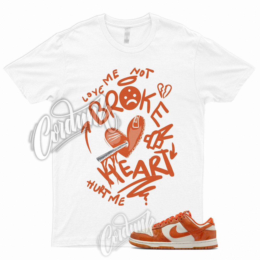 BROKEN T Shirt to Match Dunk Low Cracked Orange Light Bone Safety Spice 1 WMNS