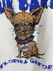 Vtg Florida Gators 1998 Single Stitch XL Ruppshirts USA Graphic Tee Dog Angry