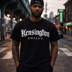 Kensington Philly Shirt Gothic Streetwear Graphic Tee Urban Philadelphia T-Shirt
