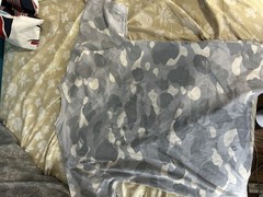Bape city camo large ape head tee grey