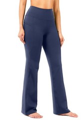 28″/30″/32″/34″ Inseam Women’s Bootcut Yoga Pants Long Bootleg High-Waisted F…