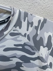 NEW Kenneth Cole Active T Shirt 2XL Beige Camo Crew Neck Tech SS Tee NWT $49