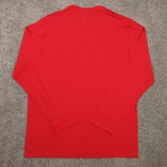 Polo Ralph Lauren Shirt Mens Large Red Long Sleeve Script Logo Performance Flex