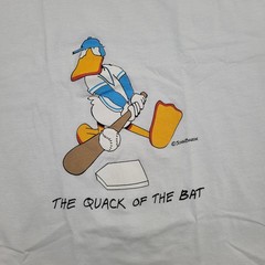 Vintage Funny Baseball Duck Shirt Medium 19×24 Quack-Of-The-Bat