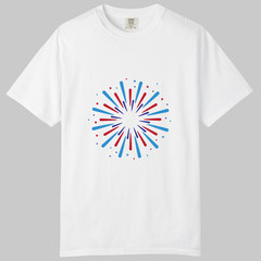 Festives Fireworks TShirts Design, Comfort Colors T Shirt, Unisex Streetwear Tee