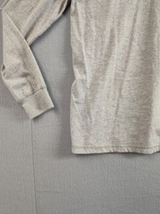 Weatherproof Men Shirt M Gray Henley Neck Long Sleeve Flat Front Pullover Tee