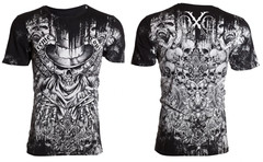 Xtreme Couture Affliction Men’s T-Shirt OFFERING Skull Black Tattoo Biker S-3XL