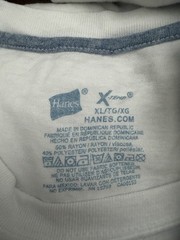 Lot of 6 Mixed Brands Men’s White Crew Neck Tagless Undershirts M/XL