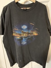 Rare Harley Davidson Mens Sz XL FAIRBANKS ALASKA OUTPOST Wolf DOUBLE SIDED