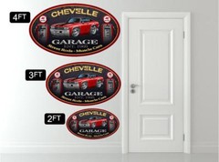 1969 Chevelle SS Hardtop Classic Garage Sign Wall Art Graphic Sticker