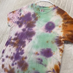 Vtg Hanes 70s 80s Tie Dye T-Shirt Mens Women M Single Stitch Hippy Woodstock