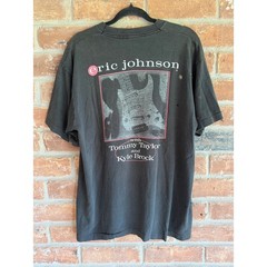 Vintage Eric Johnson Ah Via Musicom Tour Shirt Distressed Grunge Rock Tee L