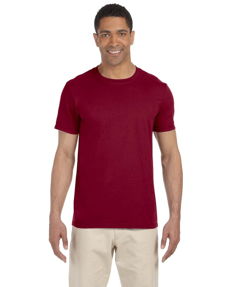 2 Pack Of Gildan G640 Adult Ringspun Short Sleeve Plain Softstyle Jersey T-Shirt