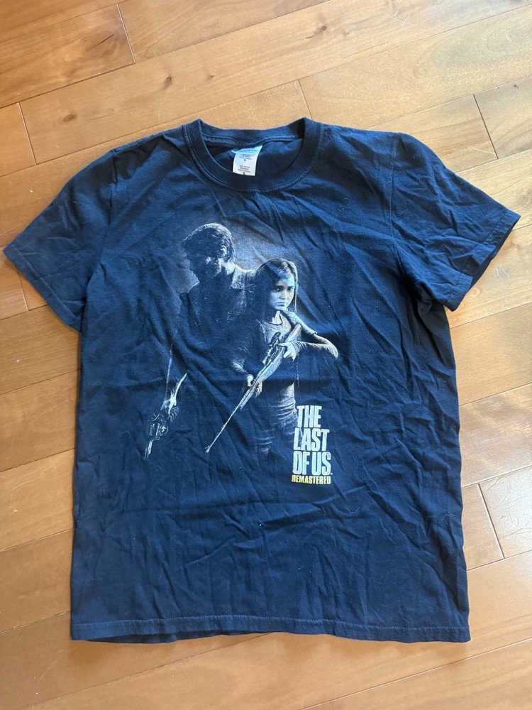 Vintage The Last of Us Remastered Playstation Video Game Shirt Small Black