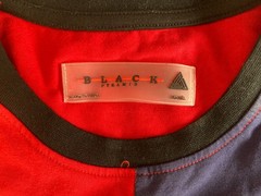 Black Pyramid Shirt Mens Small | Chris Brown Colorblock Chenille Embroidered Tee