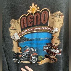 Harley Davidson Motorcycles Heather Grey Thermal Reno Nevada Graphic SZ L