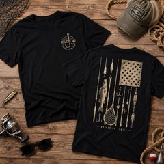 Fishing Dad Graphic 2 Sides Unisex T-Shirt, Reel Cool Dad T-Shirt, Fishing Tee
