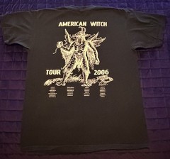 VTG Rob Zombie Black Concert T-Shirt AMERICAN WITCH TOUR 2006, Mens Large L RARE