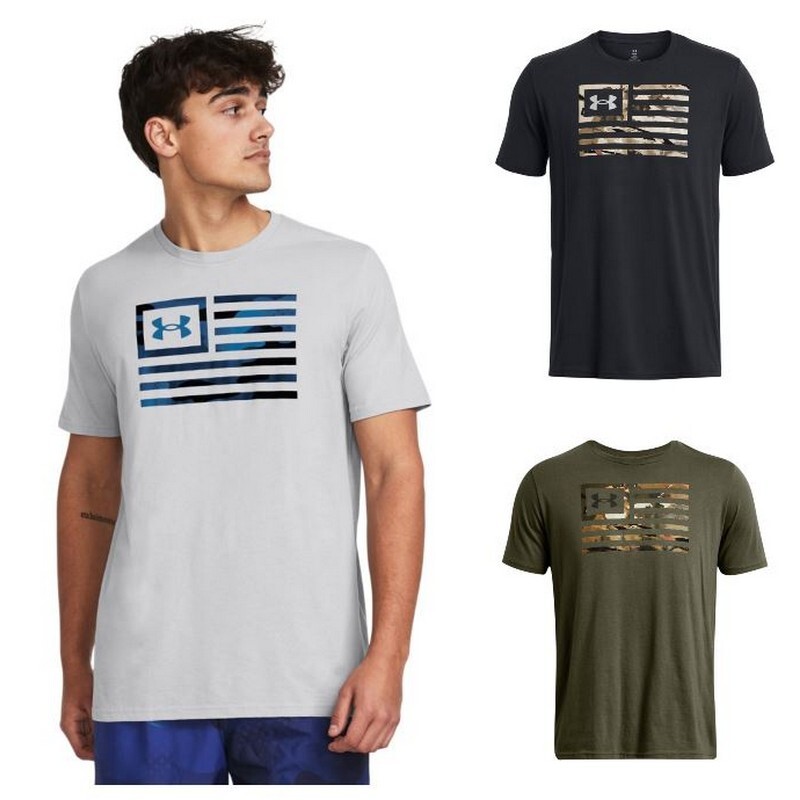 Under Armour 1382969 Men’s UA Freedom Flag Printed T-Shirt Short Sleeve Tee