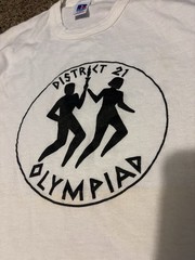 Vintage 90s District 21 Olympiad Tee Russell USA Single Stitch L