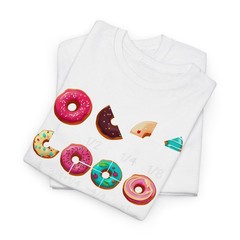 Math Donut Fraction Back To School Teacher T-Shirt