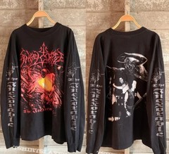 1999 ANGELCORPSE THE INEXORABLE Vintage Long Sleeves Shirt Reprint TU569