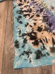 VINTAGE Liquid Blue Ocean Shirt XL Tie Dye All Over Print Nature Dolphin 1990