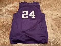 ALLESON ATHLETICS LAKERS #24 KOBE BRYANT REVERSIBLE MESH JERSEY ( MENS MEDIUM )