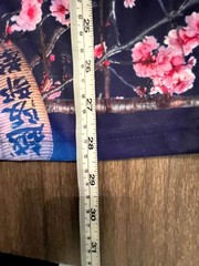 Drill Clothing T-Shirt Men’s Medium Blue Japanese Cherry Blossom Lantern Graphic