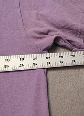 ALAB Shark on a Skateboard Purple Tee T-Shirt Size L Short Sleeve Distressed