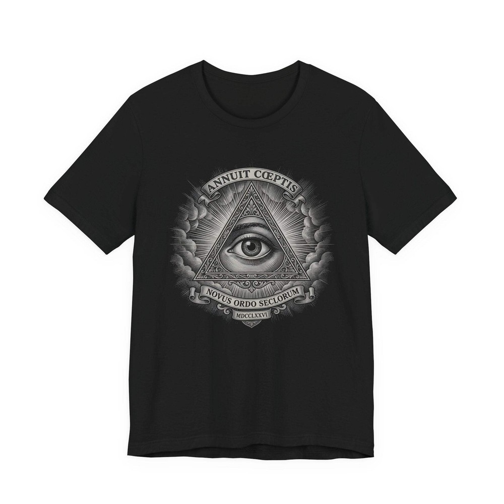 Eye of Providence T-Shirt | Illuminati All-Seeing Eye Masonic Symbol Tee