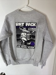 Rare OG Vulgar Rat Nuts Hash House Rat Pack Sweatshirt bone Size Small Y2K