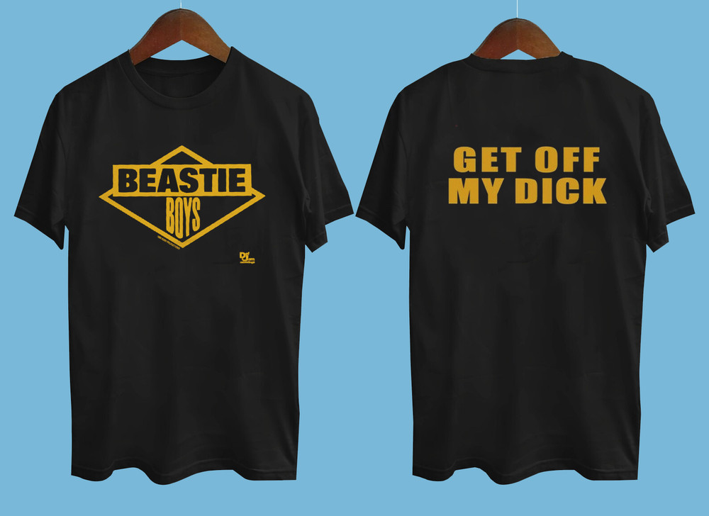 1986 Beastie Boys Get Off My Dick 2 side Shirt Black All Size AC1490
