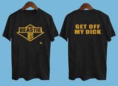 1986 Beastie Boys Get Off My Dick 2 side Shirt Black All Size AC1490