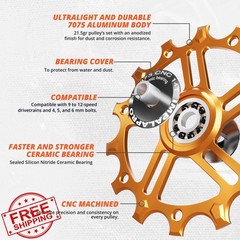IMPALAPRO Jockey Wheels 12T-14T Orange