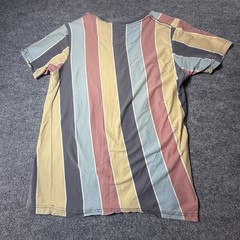 Free Planet Striped T-Shirt Size M Multicolor Cotton NYC to Malibu Casual Tee