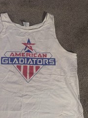 Vintage 90s American Gladiators Tank Top TeeJays XL USA Graphic Shirt Softee