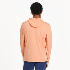 Life Is Good LS Active Hooded Tee SMOOTH SAILING Moister Wicking UPF Men L 47in